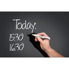 Legamaster Színes, mágneses üvegtábla, 90x120cm, fekete