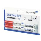 Legamaster Táblafilc TZ1, piros, 10 db/csomag