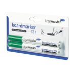 Legamaster Táblafilc TZ1, zöld, 10 db/csomag