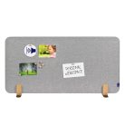 ELEMENTS acoustic íróasztali elválasztó 60x120cm halvány szürke