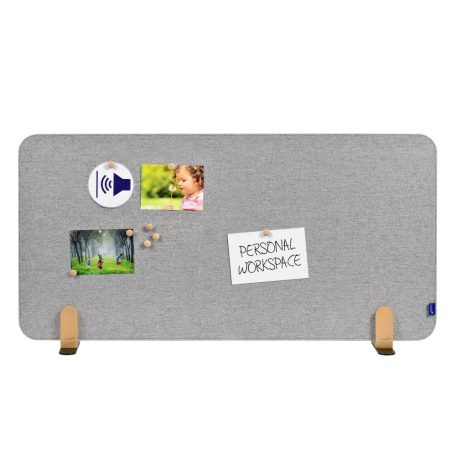 ELEMENTS acoustic íróasztali elválasztó 60x160cm halvány szürke