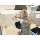 ELEMENTS íróasztali elválasztó fehértábla 60x160cm