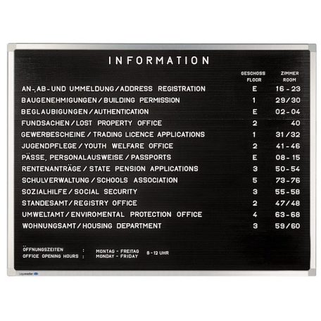 Legamaster Premium információs tábla 30x40 cm, fekvő