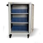 TeachBusSix 36 db Tablet/notebook/laptop tároló, guruló szekrény beépített hűtőventilátorral +PowerManagementSystem