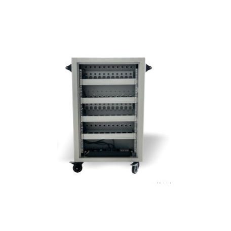 TeachBusSix 36 db Tablet/notebook/laptop tároló, guruló szekrény beépített hűtőventilátorral +PowerManagementSystem