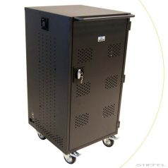   Tablet és laptop tartó és töltő guruló fémszekrény (24 db tablet/16 db notebook)