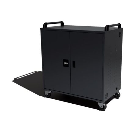 Laptop tartó és töltő guruló fémszekrény (32 darabos)