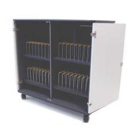 Laptop tartó és töltő guruló szekrény (36 darabos)